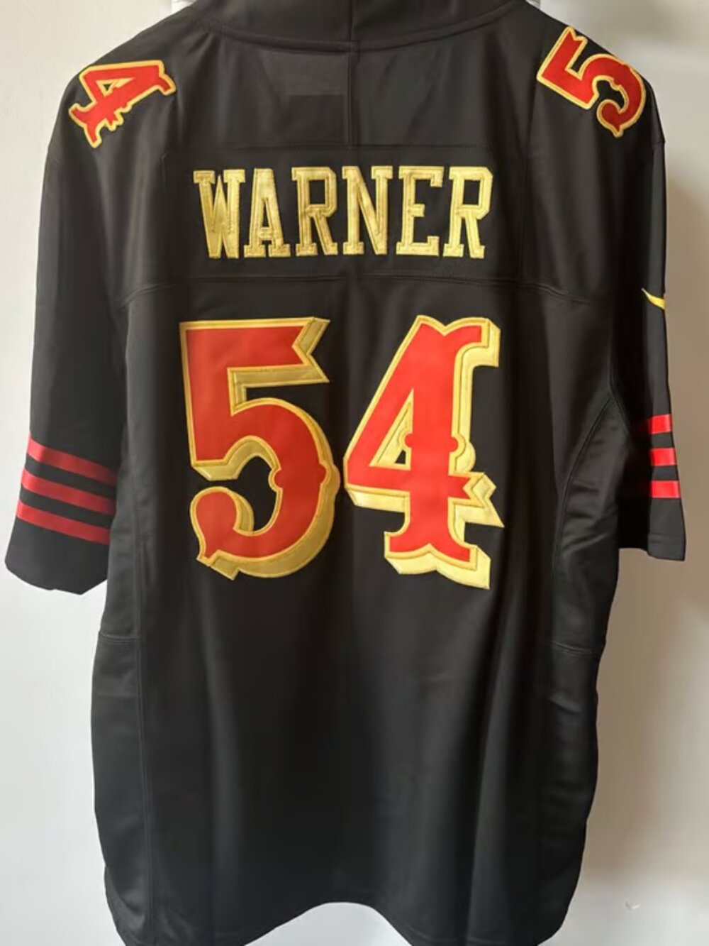 Fred Warner Black Jersey Stitched Vapor